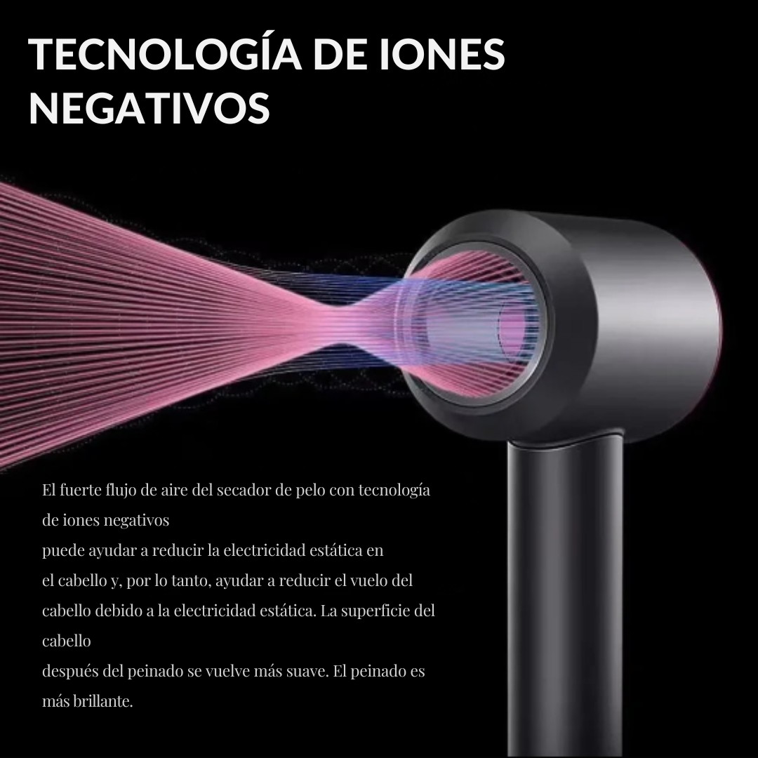 AeroLux™ - Secador Profesional de Alta Velocidad, Suave y sin Frizz