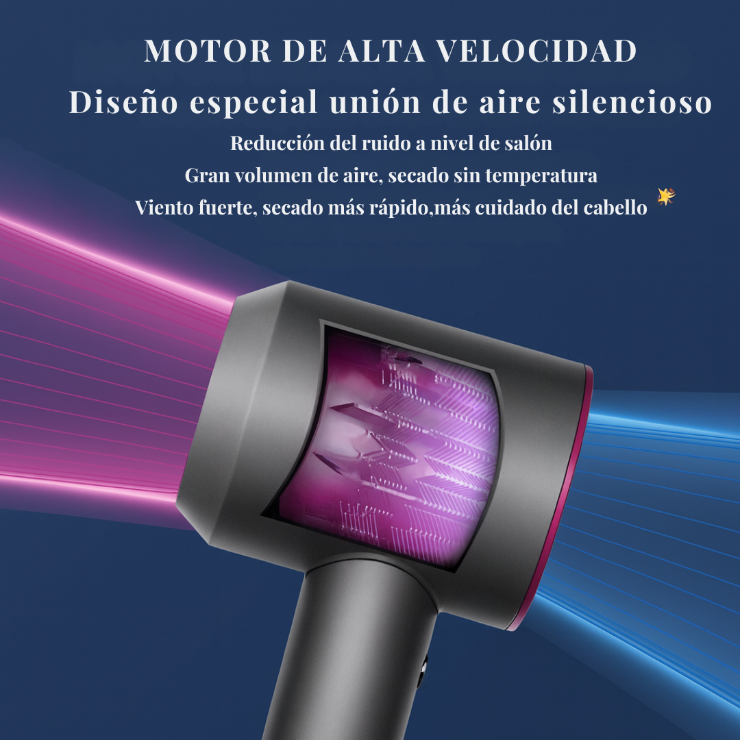 AeroLux™ - Secador Profesional de Alta Velocidad, Suave y sin Frizz