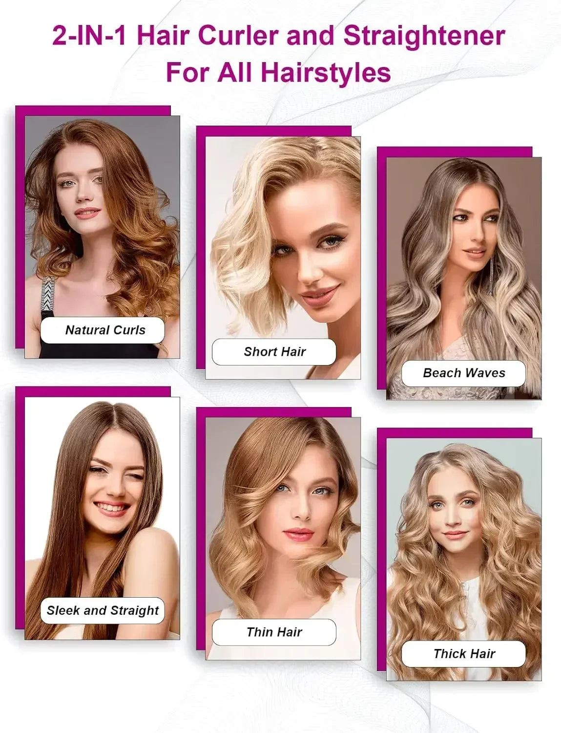Éclisse™ - Alisadora y Secadora 2 en 1 para un cabello Liso, Brillante y Saludable.