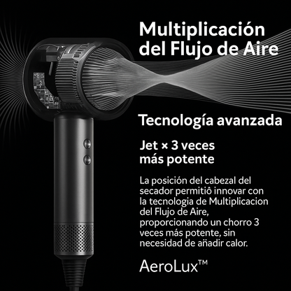 AeroLux™ - Secador Profesional de Alta Velocidad, Suave y sin Frizz