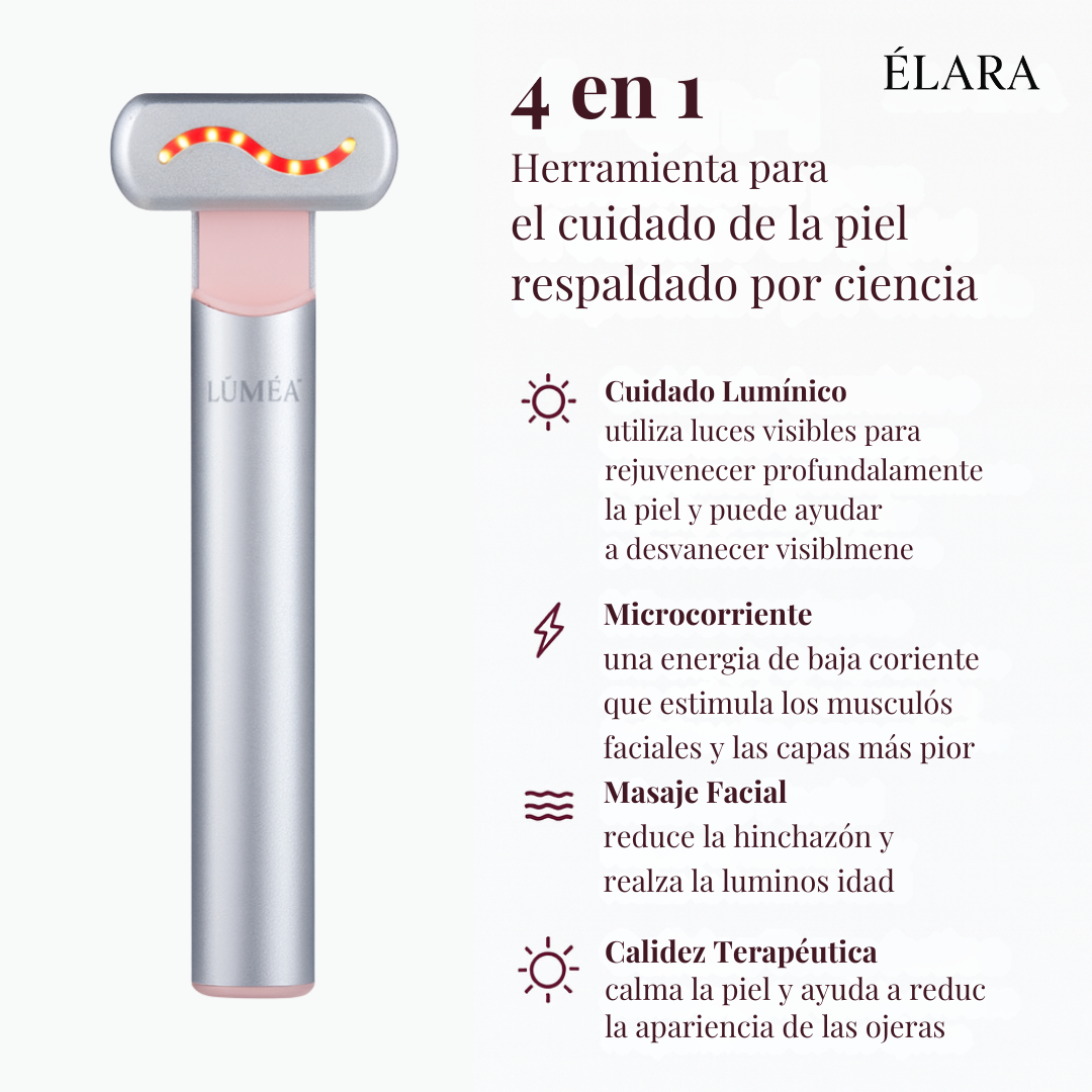 Lúmea™ - Dispositivo de Microcorriente y Luz Roja para Rejuvenecer tu Piel