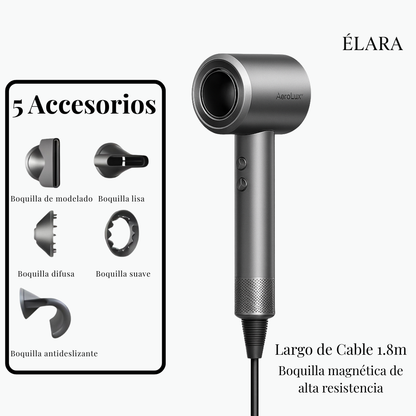 AeroLux™ - Secador Profesional de Alta Velocidad, Suave y sin Frizz